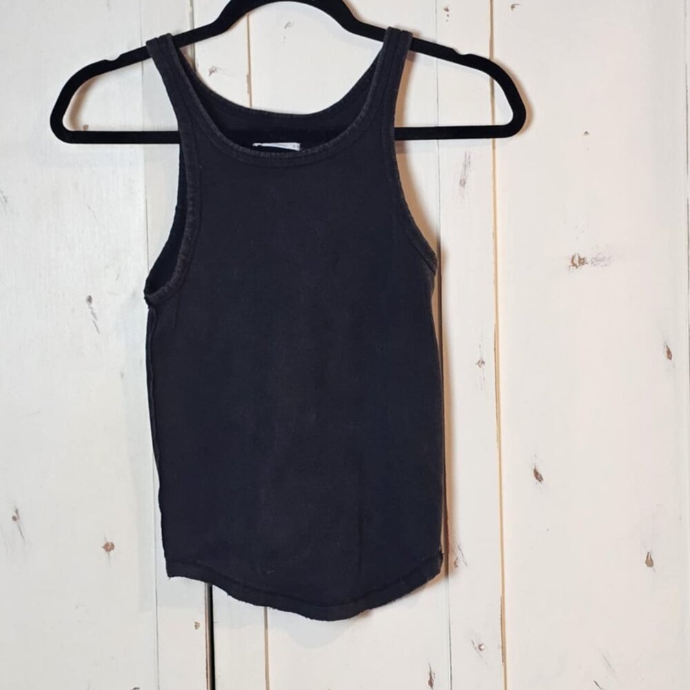Free People We The Free Ribbed Tank Top – Womens Size S/P, Y2K Minimal